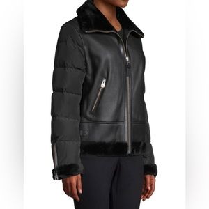 Mackage Vilma Shearling Leather Down Filled Jacket XXS